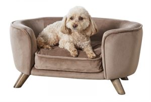 Enchanted hondenmand / sofa romy stone lichtbruin